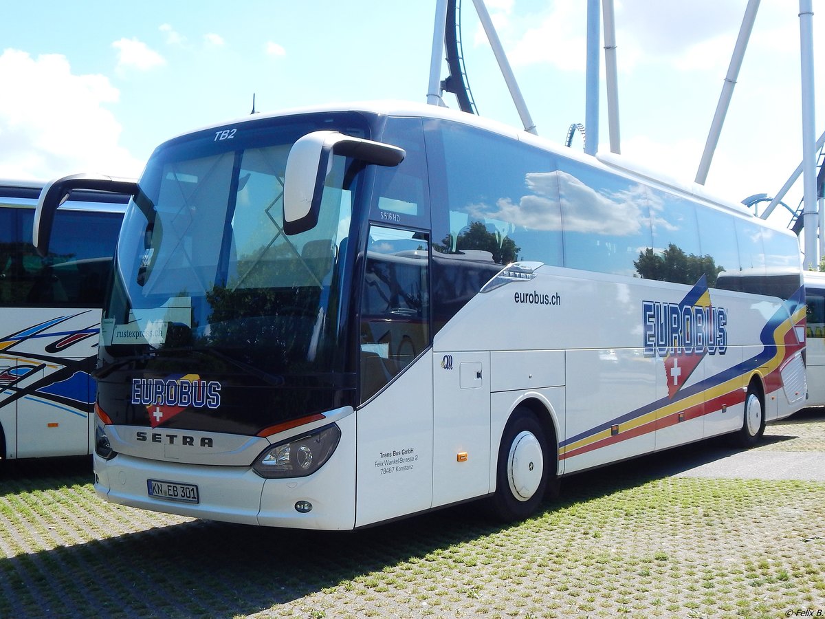 Setra 516 HD von Eurobus/Trans-Bus aus Deutschland/Schweiz am Europark Rust am 23.06.2018