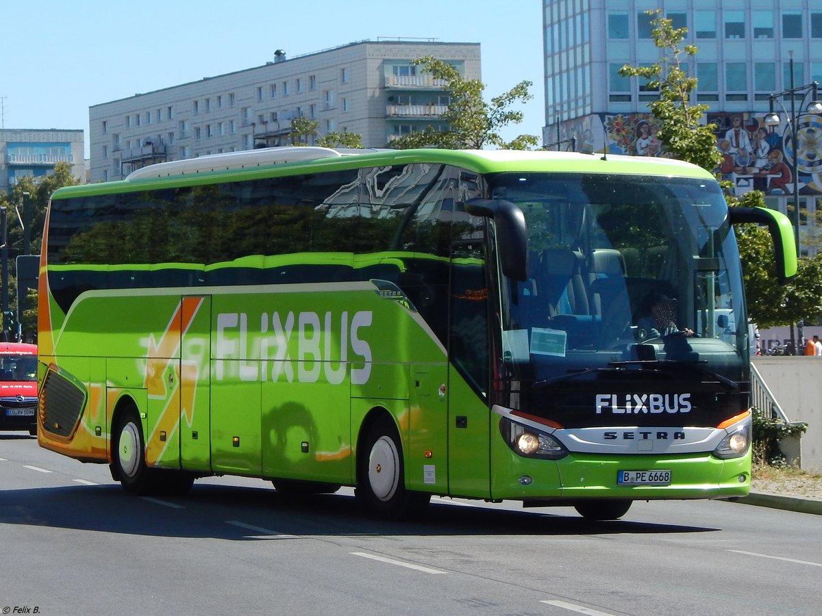 Setra 516 HD von Flixbus/Prima Klima Reisen aus Deutschland in Berlin am 06.08.2018