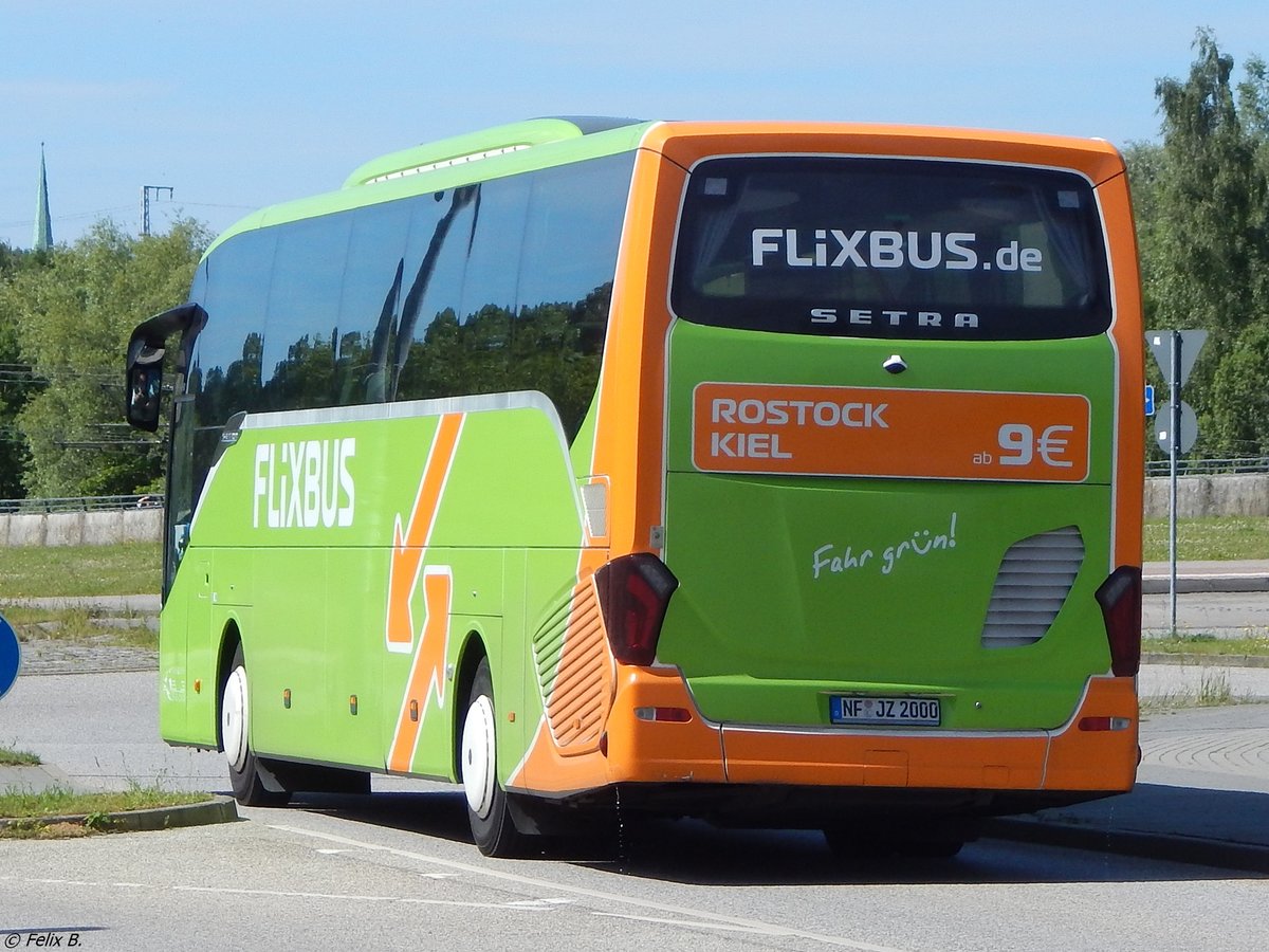 Setra 516 HD von Flixbus/Thors Reisen aus Deutschland in Rostock am 27.06.2017