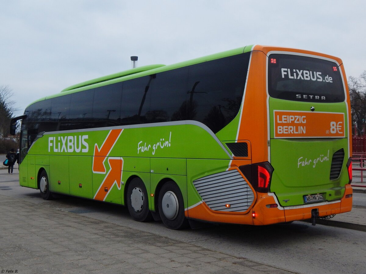 Setra 516 HD von Flixbus/Wricke Touristik aus Deutschland in Neubrandenburg am 16.12.2018