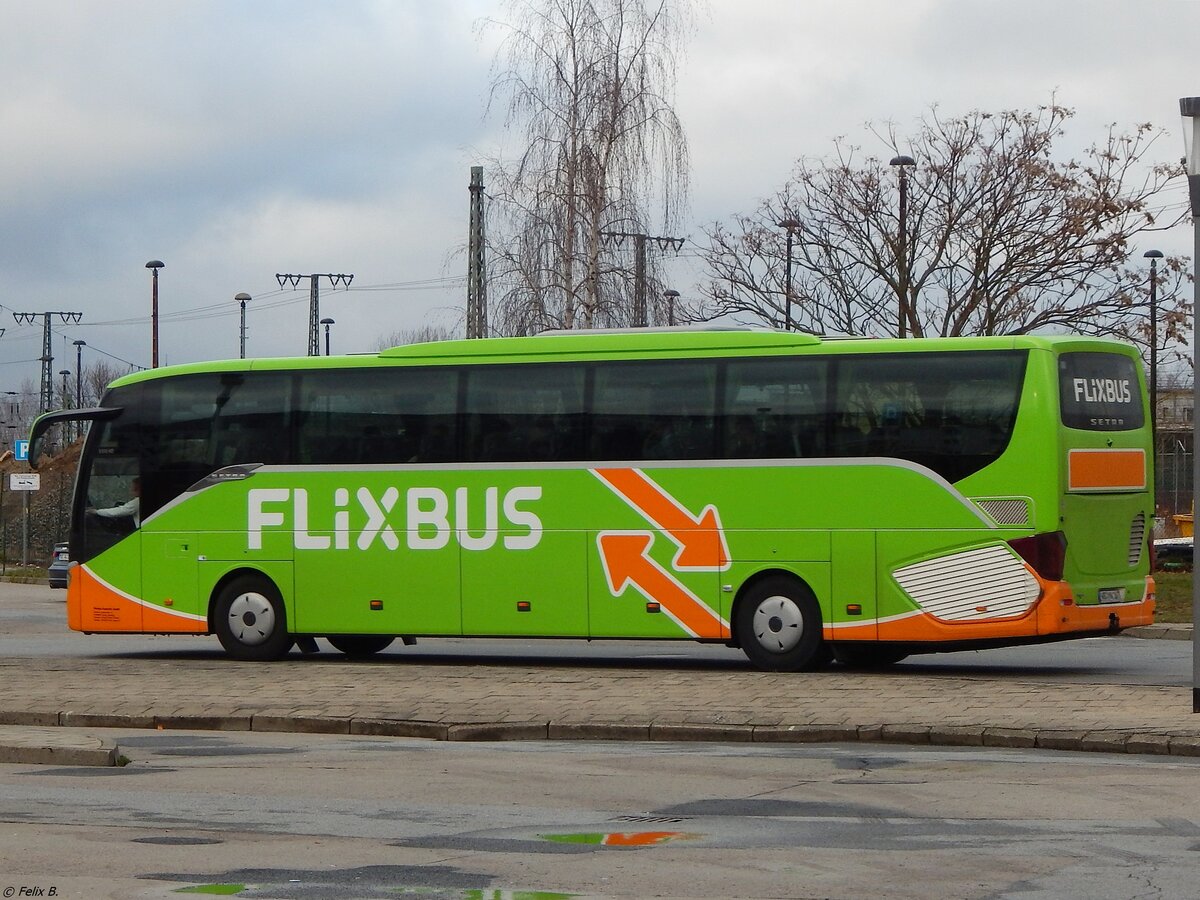 Setra 516 HD von Flixbus/Wricke Touristik aus Deutschland in Neubrandenburg am 30.12.2018