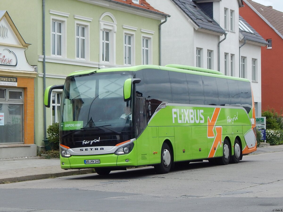 Setra 516 HD von Flixbus/Wricke Touristik aus Deutschland in Neubrandenburg am 18.08.2019