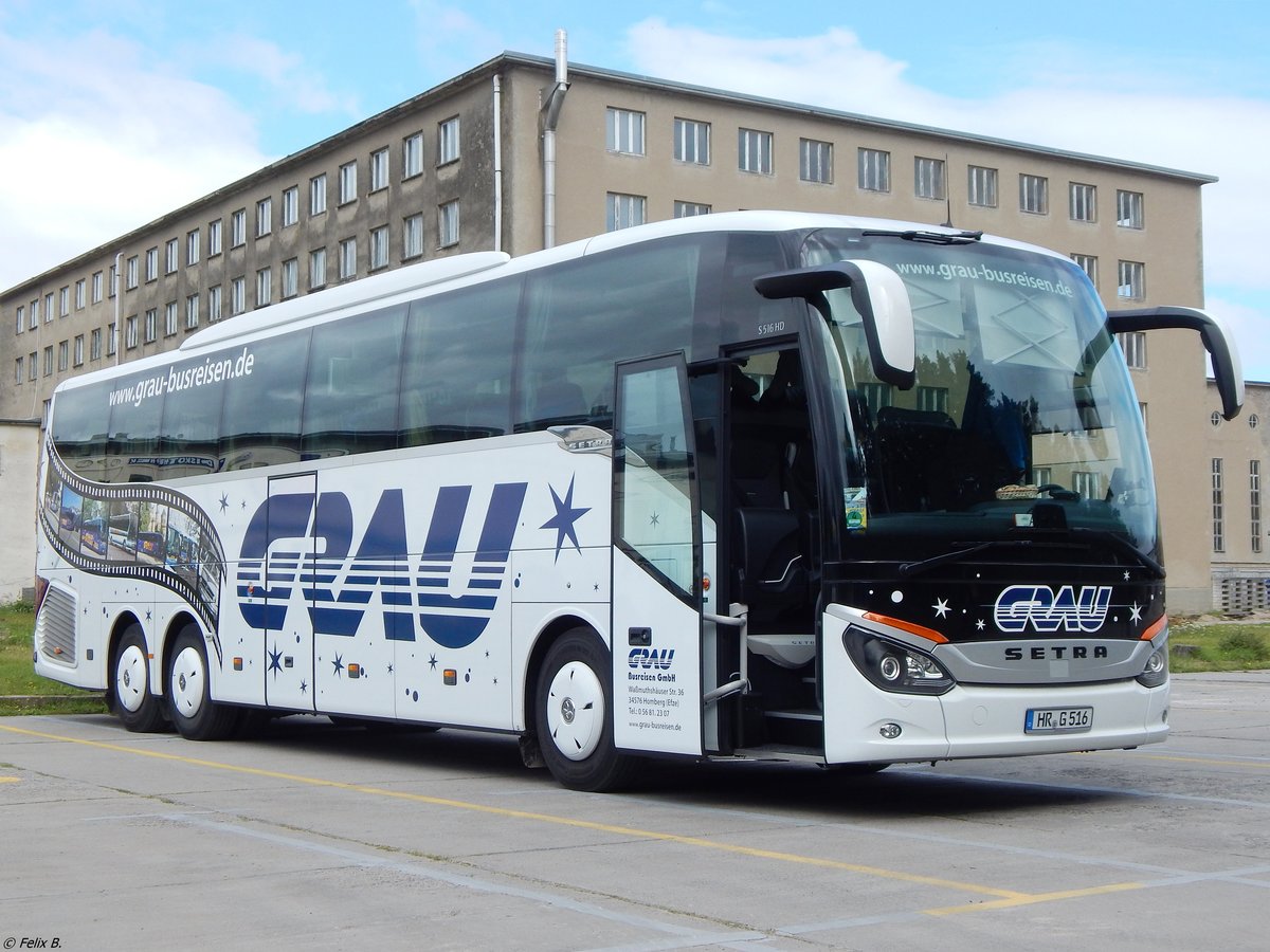Setra 516 HD von Grau aus Deutschland in Prora am 22.08.2017