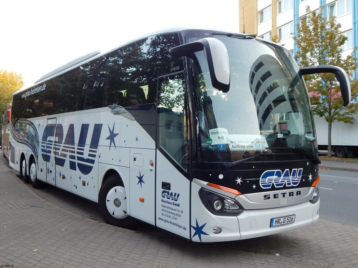 Setra 516 HD von Grau aus Deutschland in Neubrandenburg am 23.09.2019