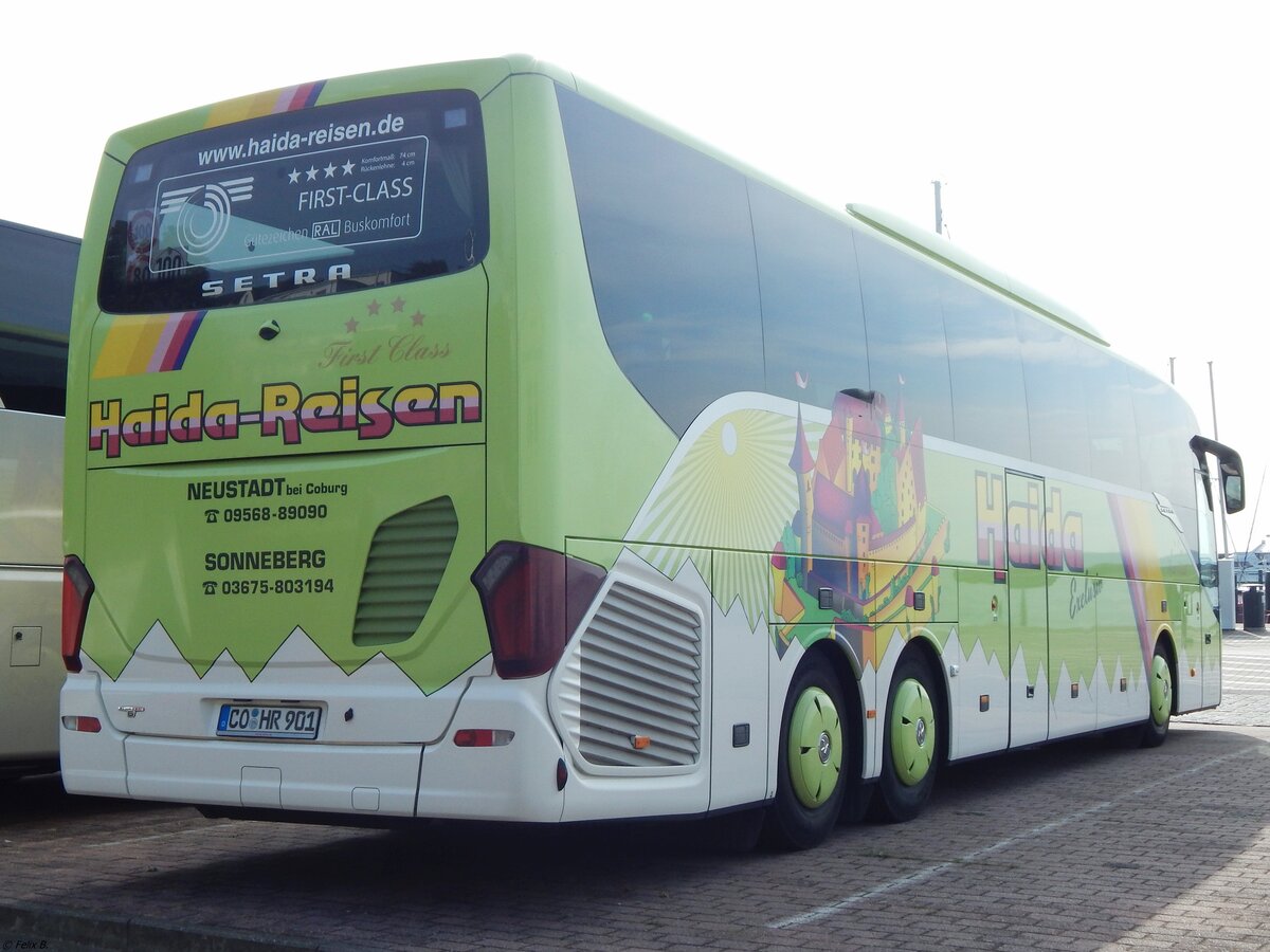 Setra 516 HD von Haida-Reisen aus Deutschland im Stadthafen Sassnitz am 07.09.2019