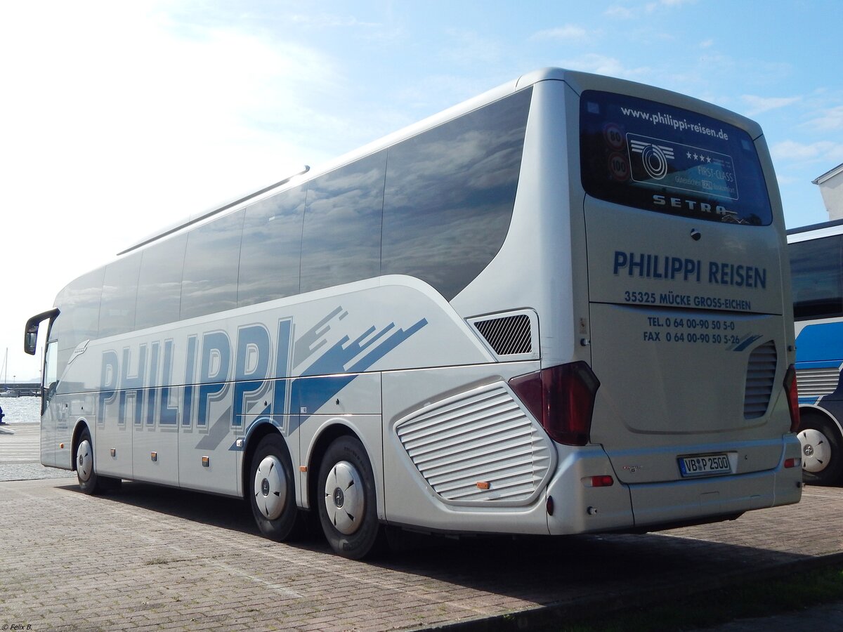 Setra 516 HD von Philippi aus Deutschland im Stadthafen Sassnitz am 28.09.2019