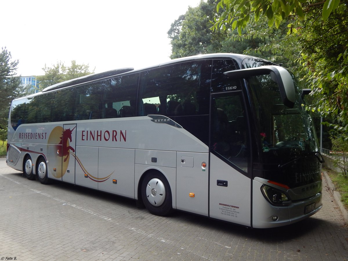 Setra 516 HD von Reisedienst Einhorn aus Deutschland in Binz am 30.08.2017