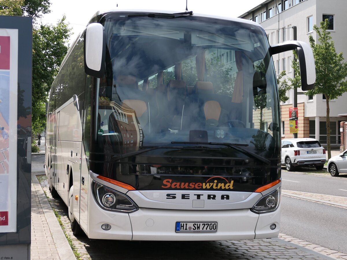 Setra 516 HD von Sausewind aus Deutschland in Stralsund am 05.09.2021