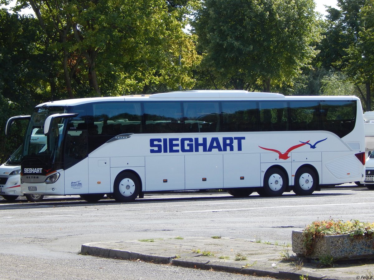 Setra 516 HD von Sieghart aus Deutschland in Stralsund am 26.08.2018