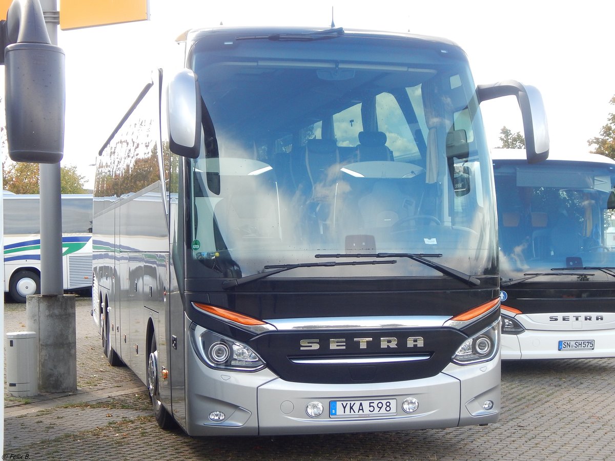 Setra 516 HDH aus Schweden in Hannover am 24.09.2018