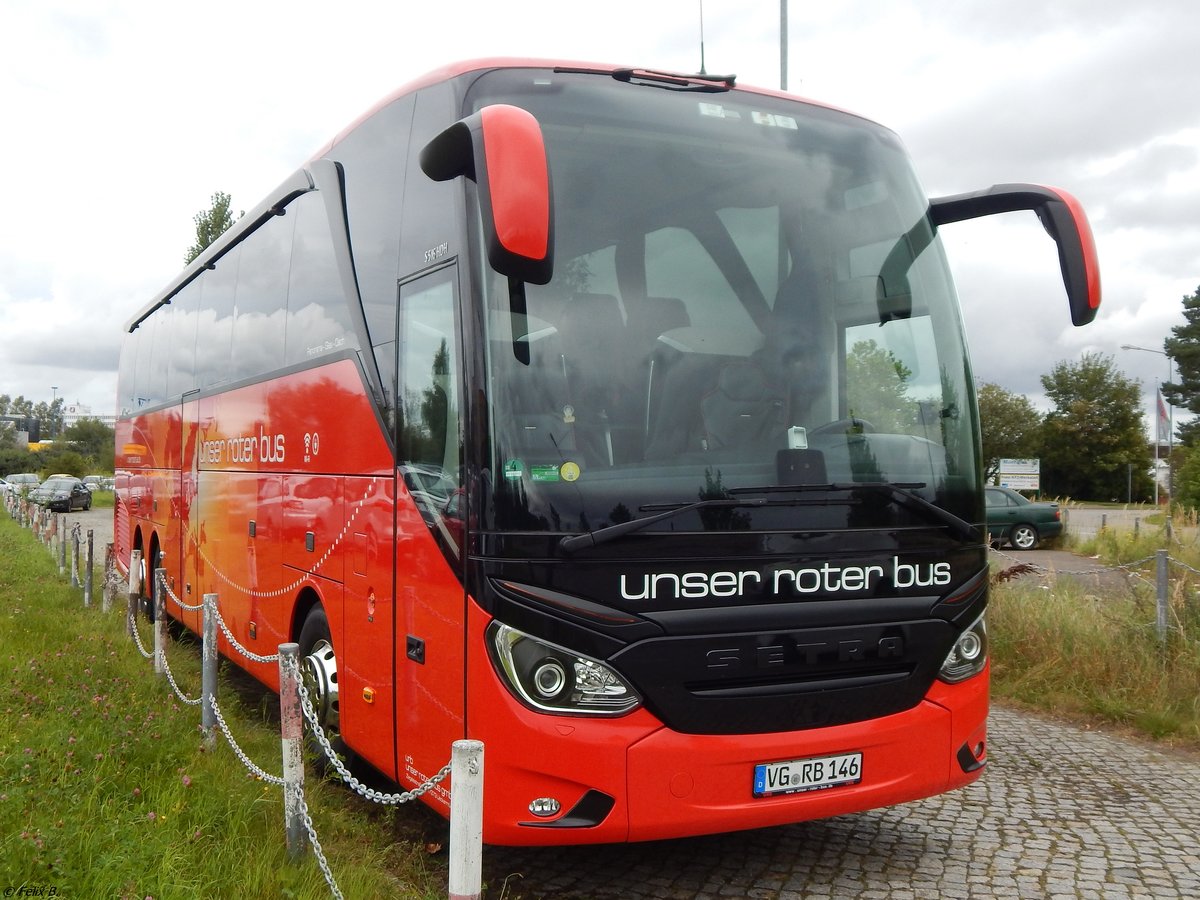 Setra 516 HDH von URB aus Deutschland in Rostock am 07.09.2017