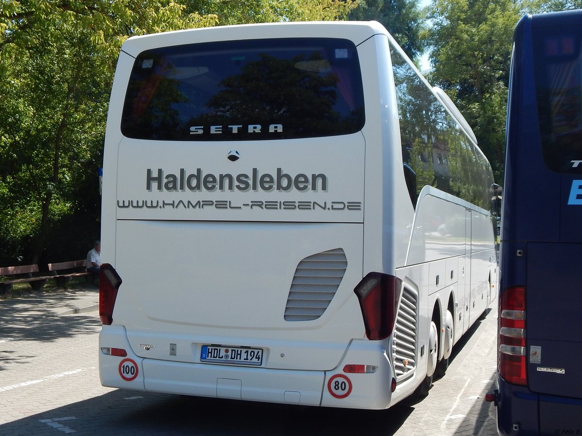 Setra 517 HD von Hampel-Reisen aus Deutschland in Waren am 16.07.2018