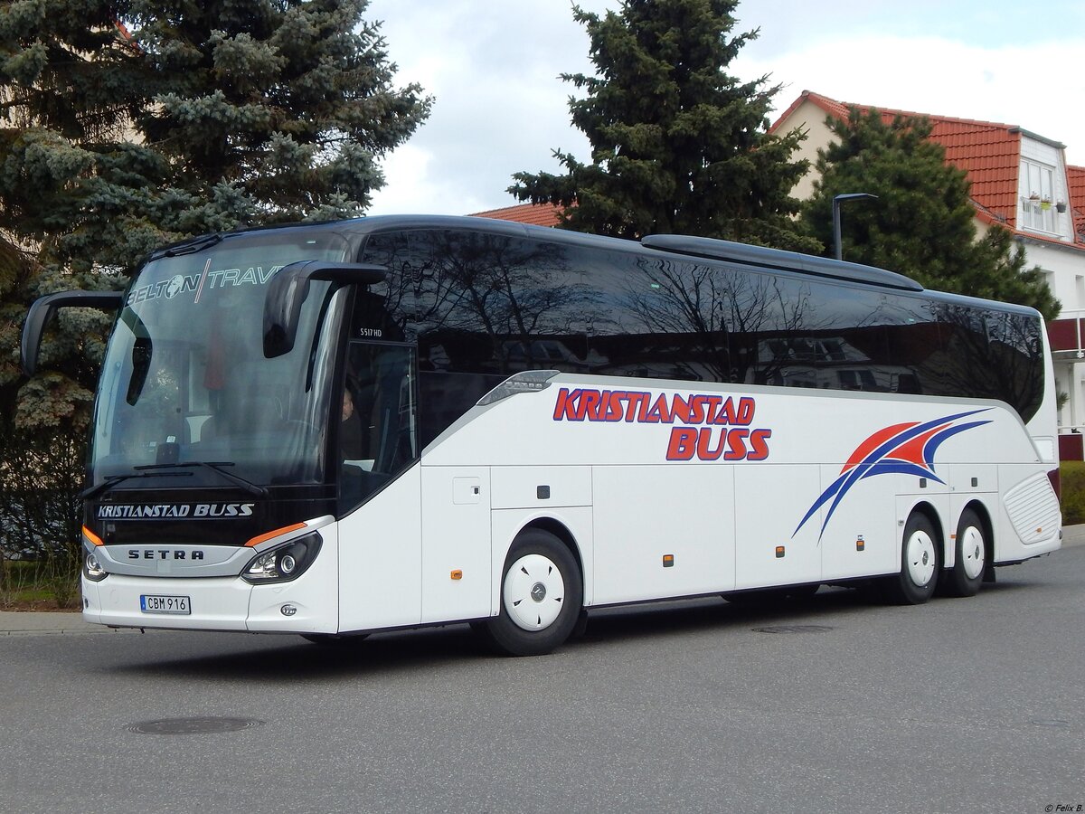 Setra 517 HD von Kristianstad Buss aus Schweden in Binz am 14.04.2019