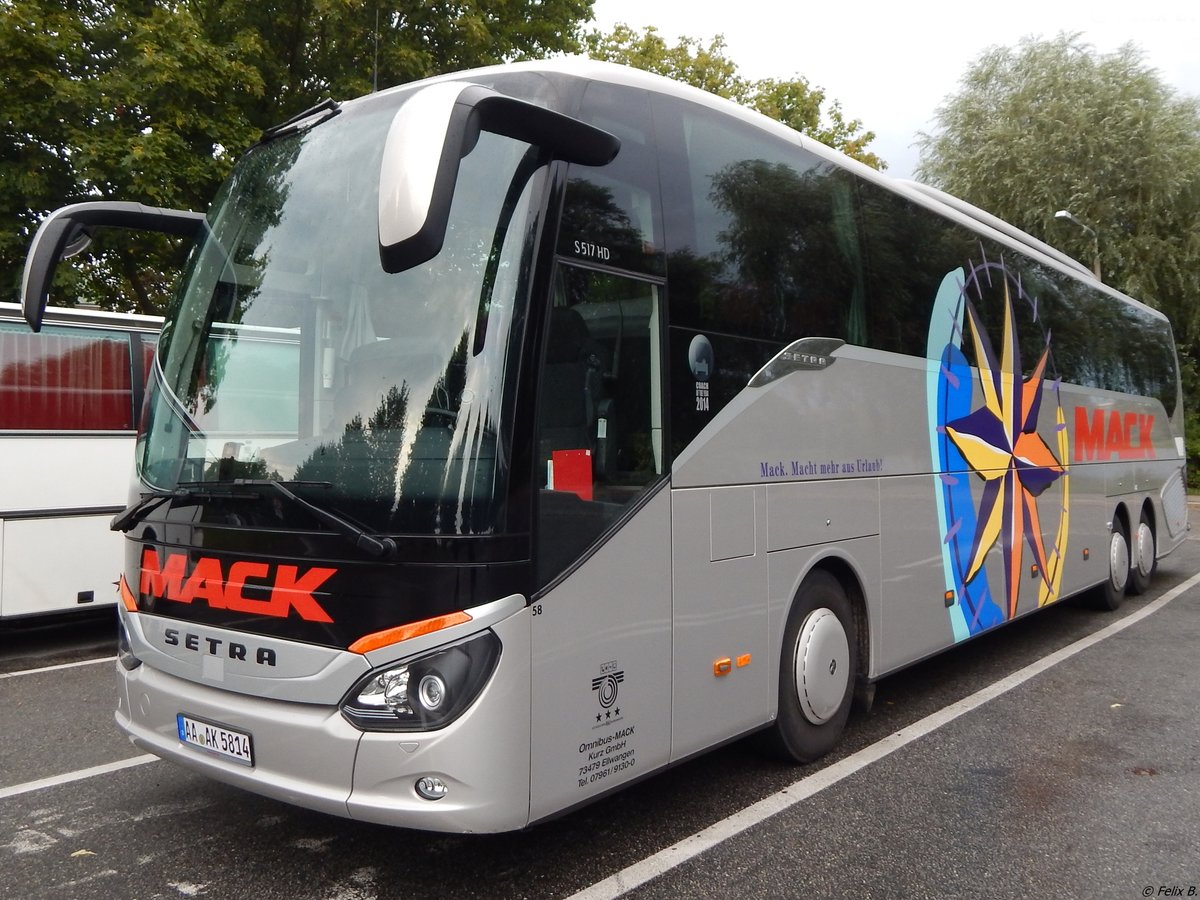 Setra 517 HD von Mack aus Deutschland in Stralsund am 25.08.2015