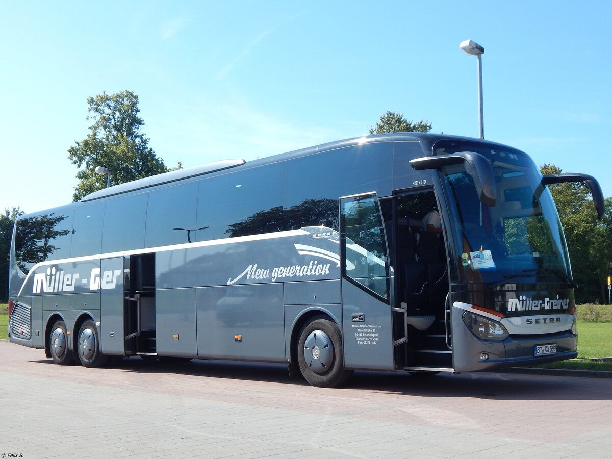 Setra 517 HD von Müller-Greiner aus Deutschland in Sassnitz am 25.08.2019