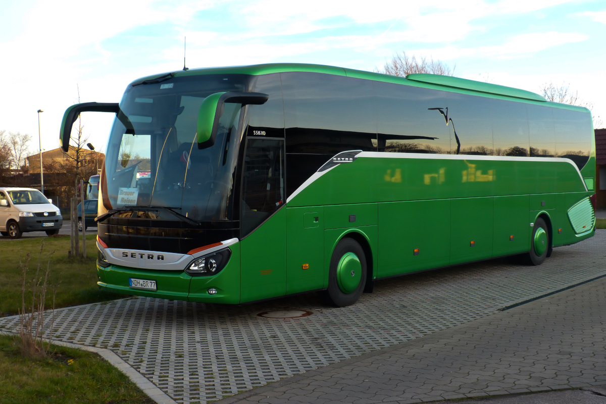 Setra Reisebus von Brauer Reisen in Nordhausenn 26.12.2015