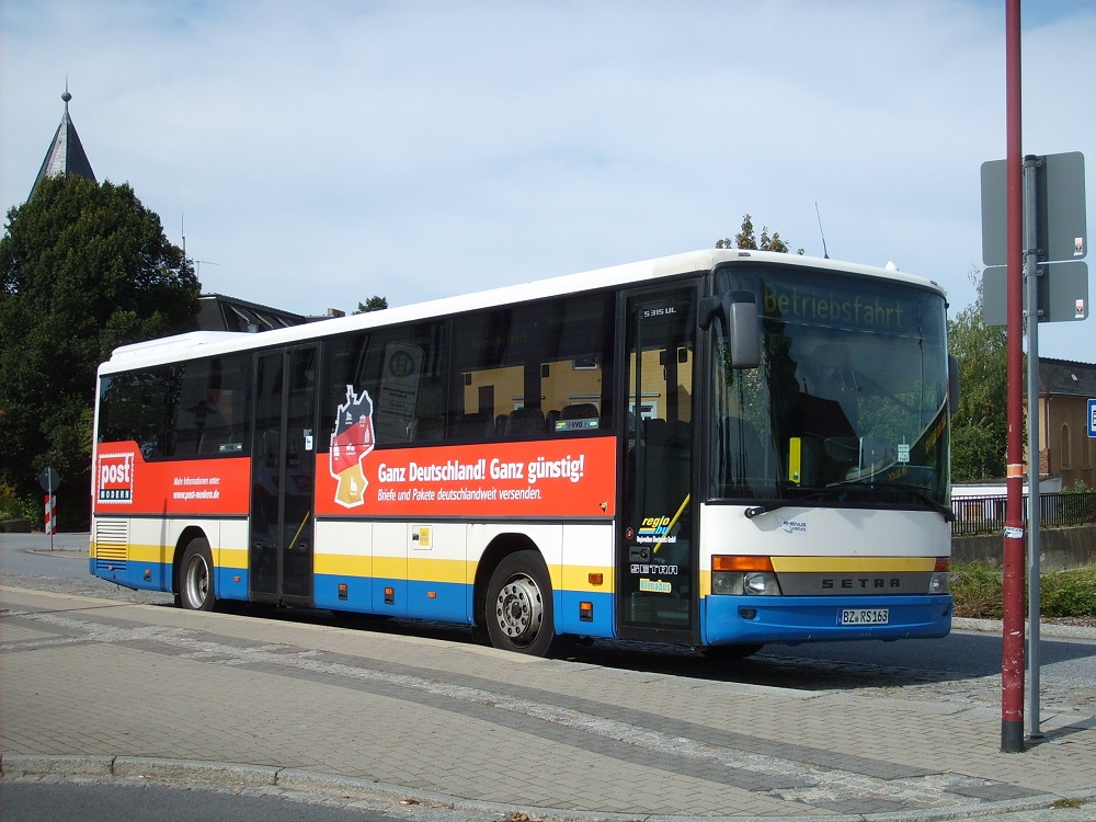 Setra S 315 UL - BZ RS 163 - in Bischofswerda, am Bahnhof - am 27-August-2015