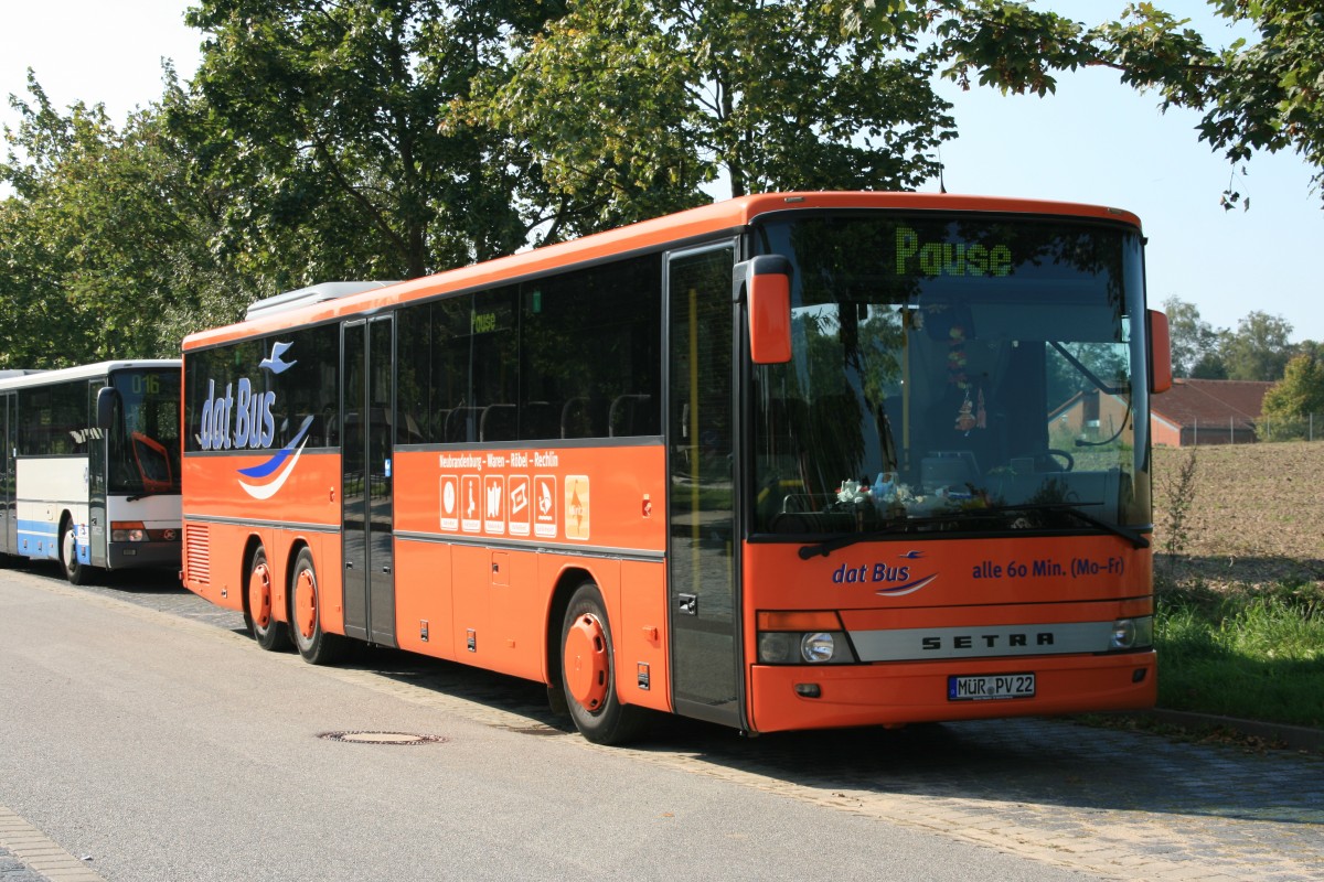Setra S 317 UL Personenverkehr GmbH Müritz Dat Bus , Malchow 18.09.2014