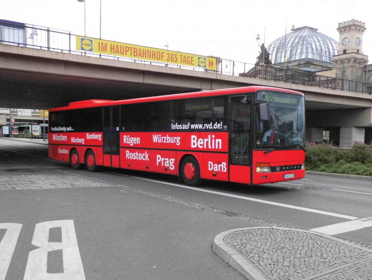 Setra S 319 UL von RVD am Dresdner HBF, 20.06.15