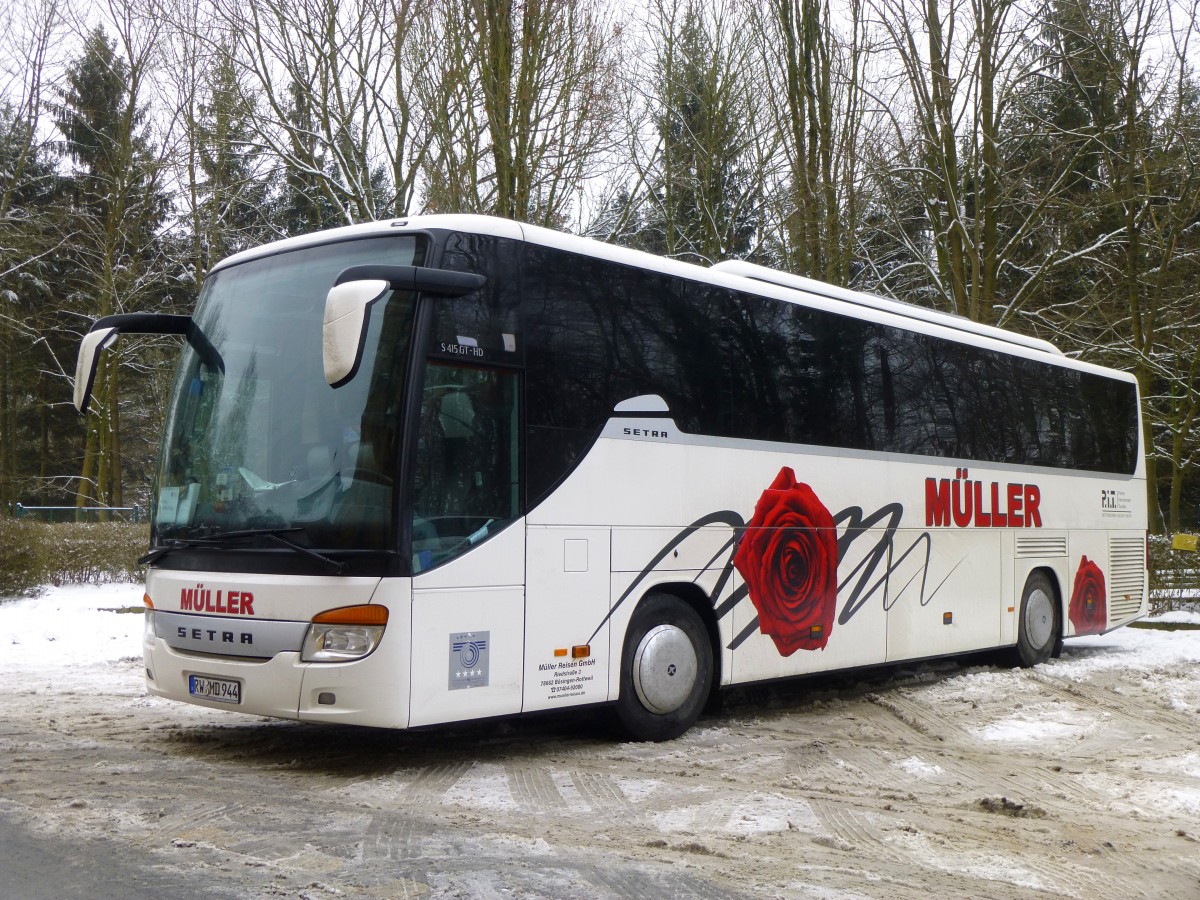 Setra S 415 GT-HD  Müller , Vierzehnheiligen bei Bad Staffelstein 31.12.2014
