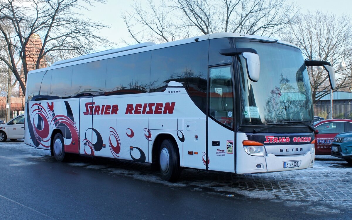 Setra S 415 GT-HD von Strier Reisen.Berlin im Januar 2024.