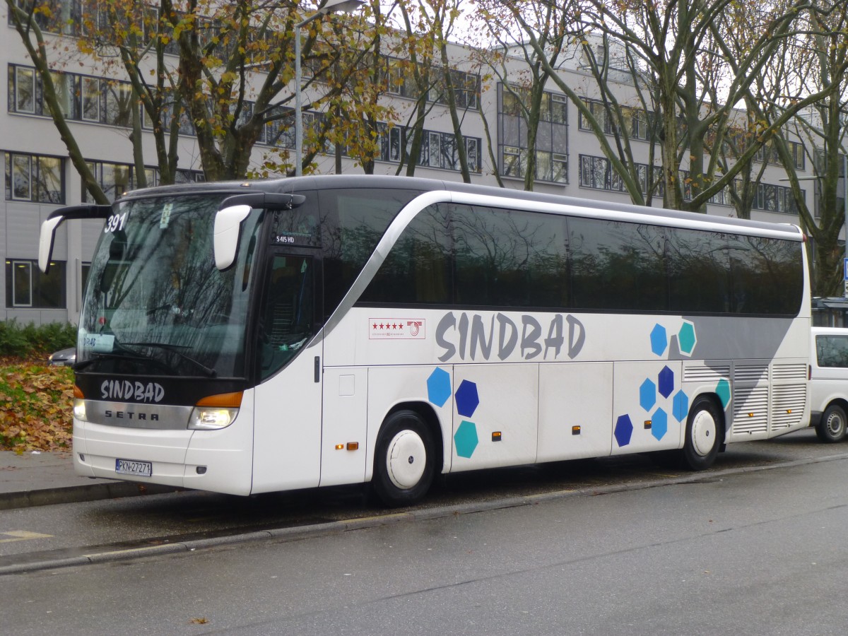 Setra S 415 HD  Sindbad , Karlsruhe HBf/ZOB, 18.11.2014