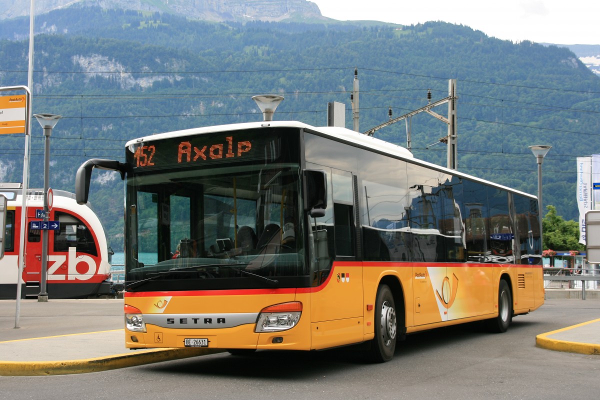 Setra S 415 NF  PostAuto , Brienz/Schweiz 28.06.2014