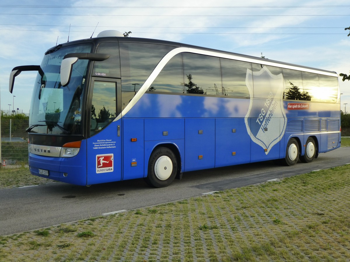 Setra S 416 HDH  TSG 1899 Hoffenheim , derzeitiger Bus der 2. Mannschaft, Sinsheim 17.08.2013 (Foto: Jana Hertzberg) 