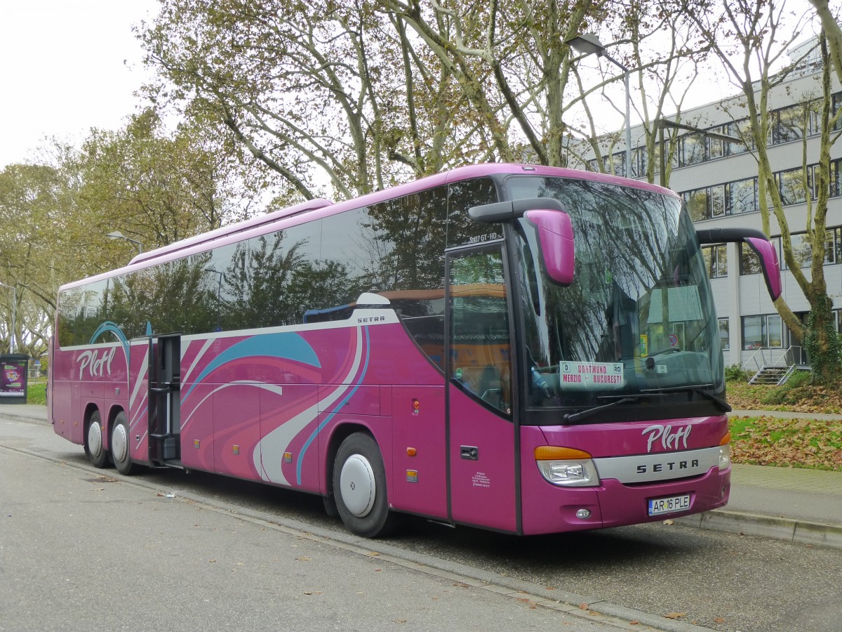 Setra S 417 GT-HD  Pletl , Karlsruhe HBf 25.10.2013