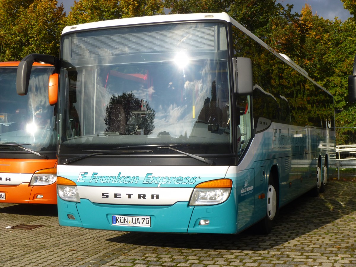 Setra S 417 UL  Mller Megerle Franken Express , Stuttgart Cannstatter Wasen 12.10.2013