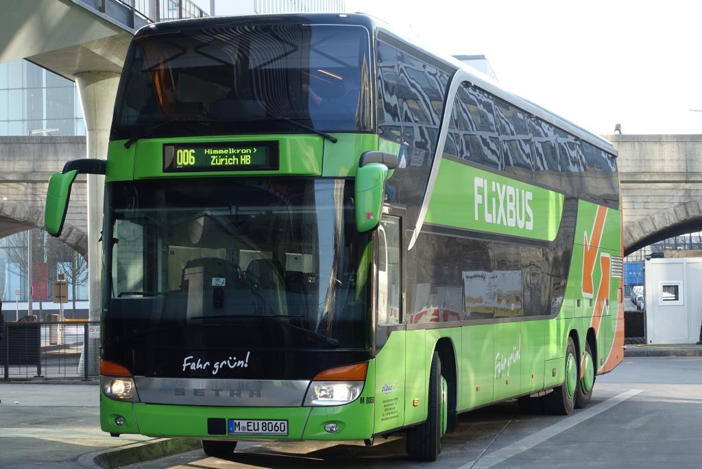 Setra S 431 DT  Flixbus - albus München , München ZOB 13.02.2017
