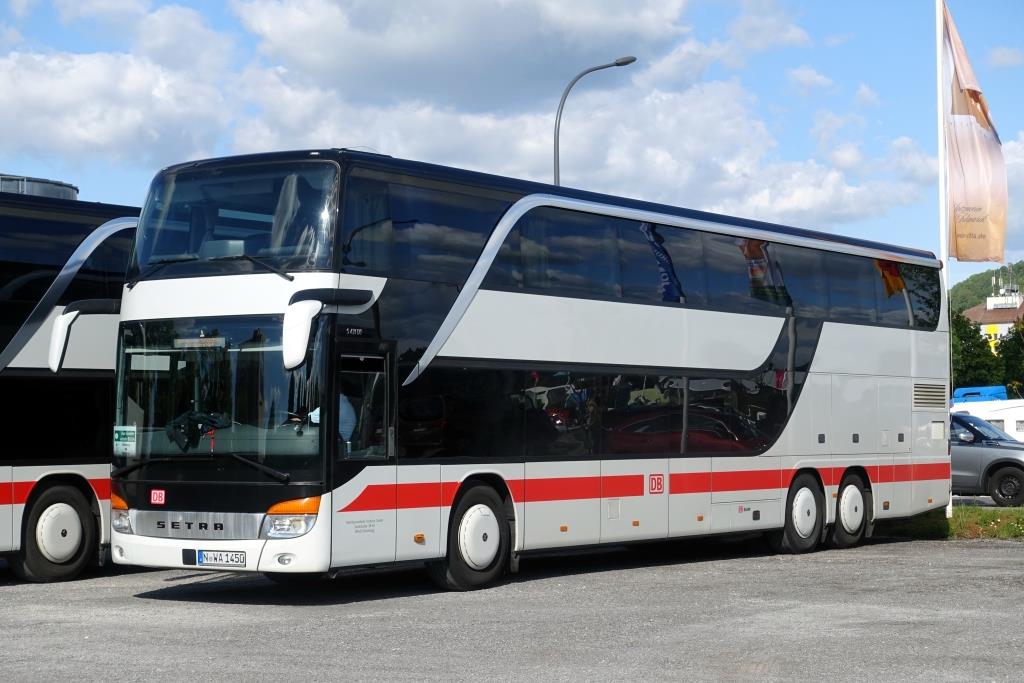 Setra S 431 DT  IC Bus - Omnibusverkehr Franken , Bundesgartenschau Heilbronn Mai 2019