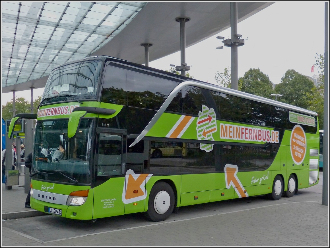 Setra S 431 DT von  Mein Fernreisebus  aufgenommen am Busbahnhof in Hamburg am 21.09.2013