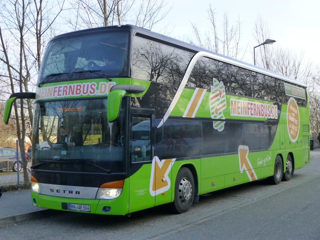 Setra S 431 DT  Mein Fernbus Univers , Karlsruhe HBf/ZOB 07.02.2015