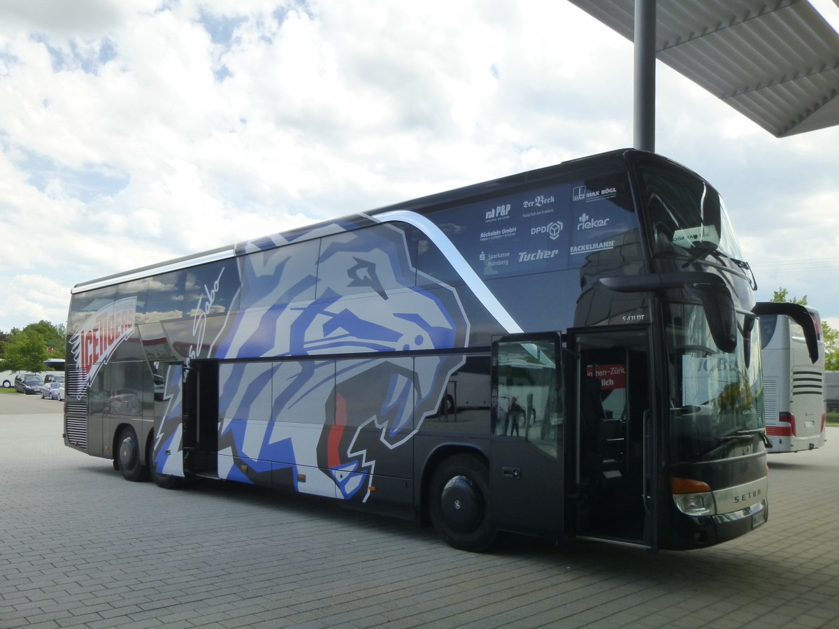 Setra S 431 DT  Nürnberg Ice Tigers - Steidl , Neu-Ulm 19.05.2014