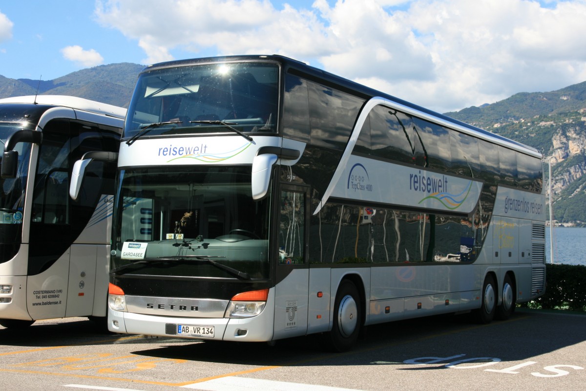 Setra S 431 DT  Reisewelt , Brenzone am Gardasee/Italien 12.09.2013