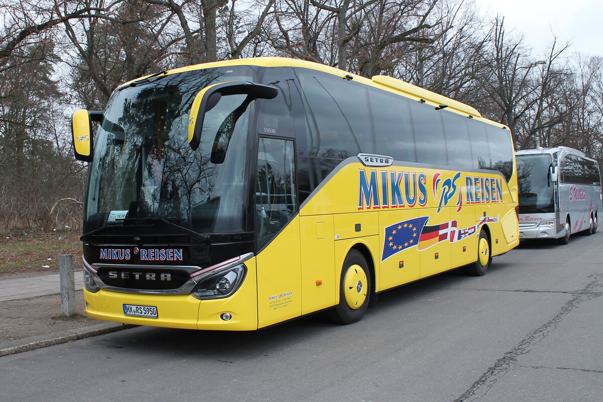 Setra S 515 HD von Mikus Reisen, Nerlin im Januar 2024.