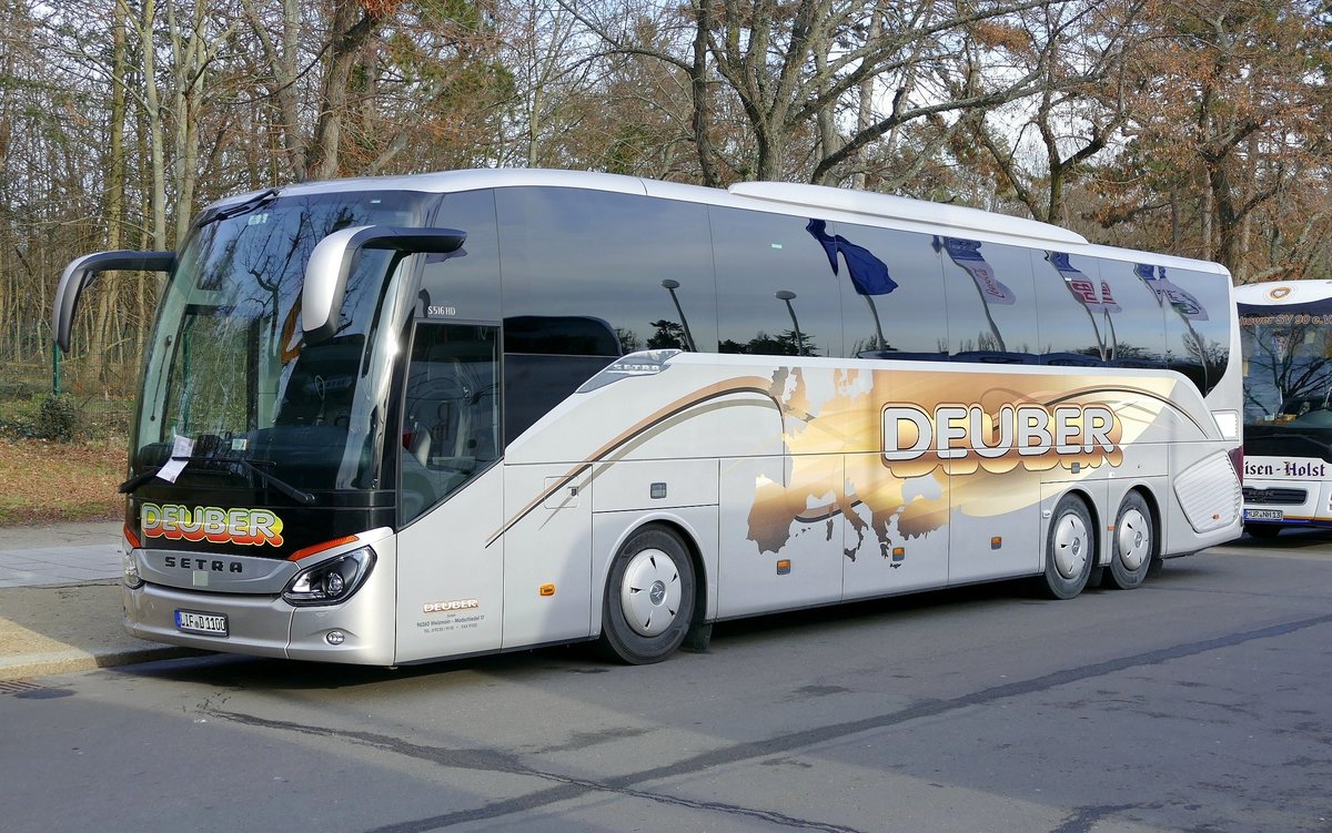 Setra S 516 HD von Deuber Reisen in Berlin (Grüne Woche), Januar 2020.