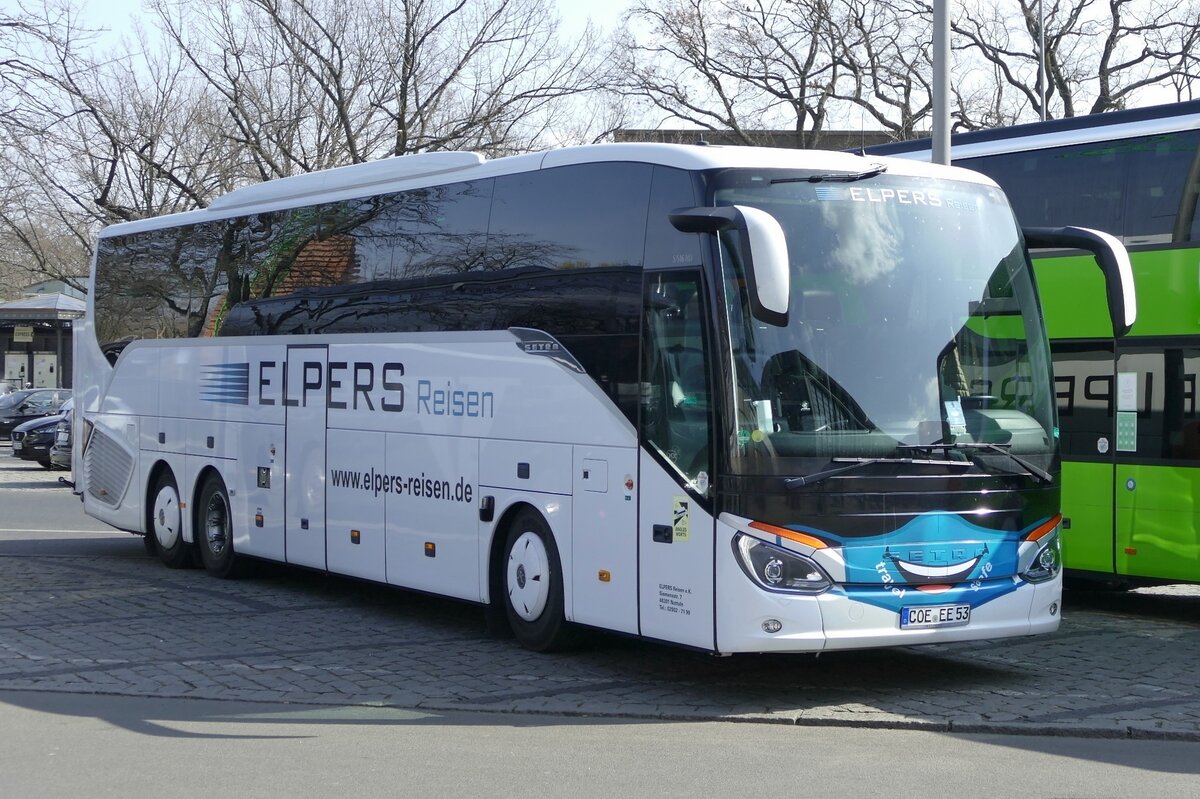 Setra S 516 HD von ELPERS Reisen e.k. Berlin im März 2023.