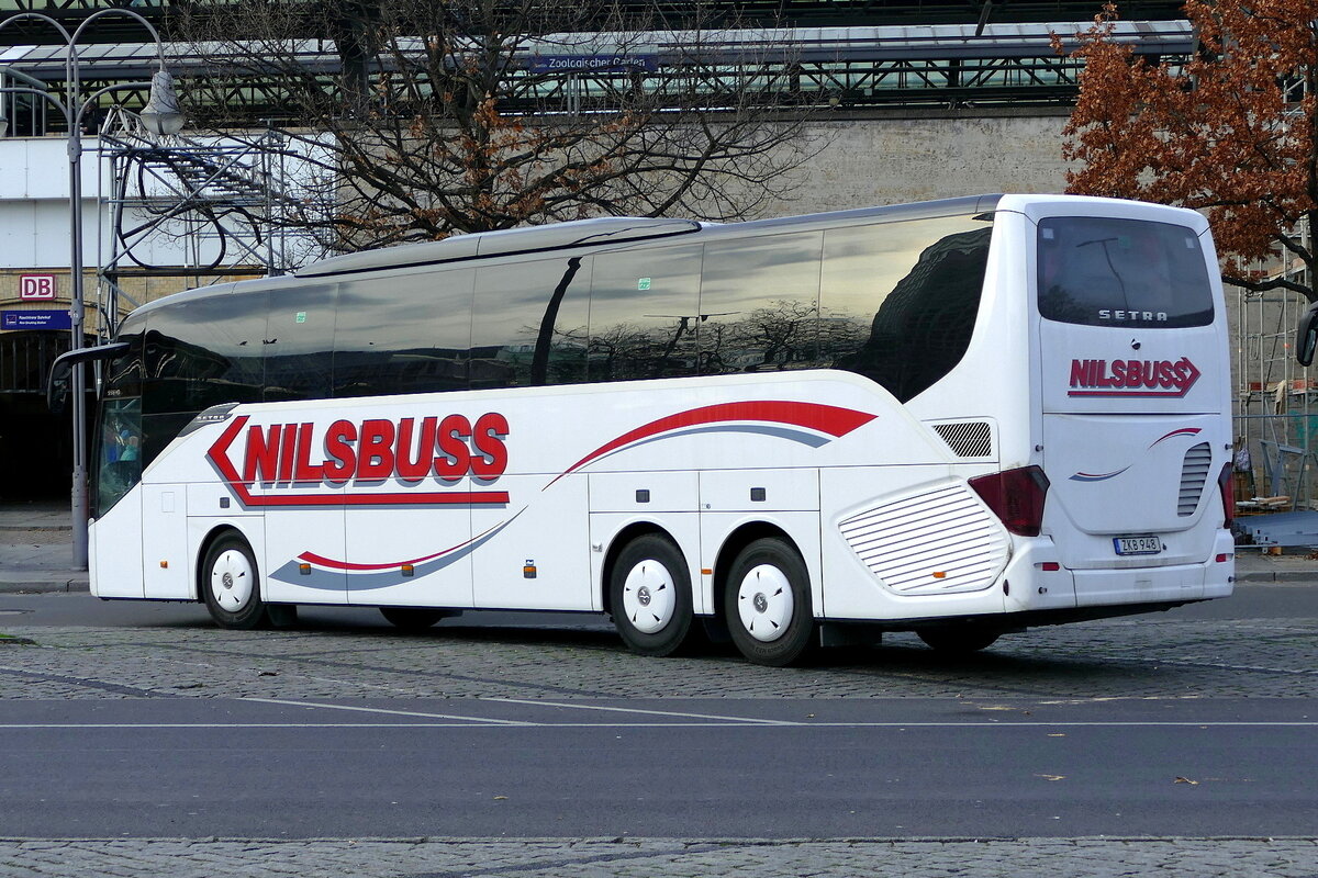 Setra S 516 HD_ Nilsbuss Sweden, Berlin im Dezember 2022.