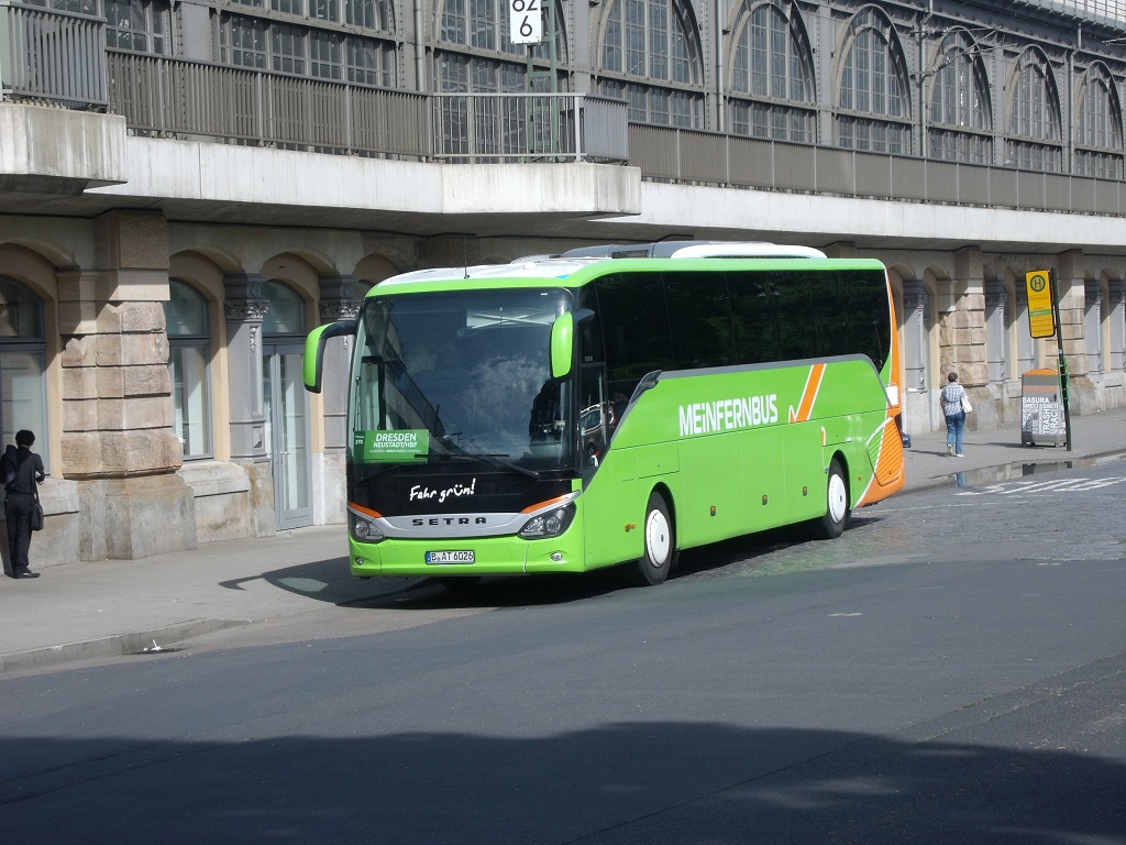 Setra S 516 HD/2 - B AT 6026 - in Dresden, Hauptbahnhof, Bayrische Straße - am 2-Juni 2016 --> Fahrzeug gehört: BusArt-Tours, Berlin
