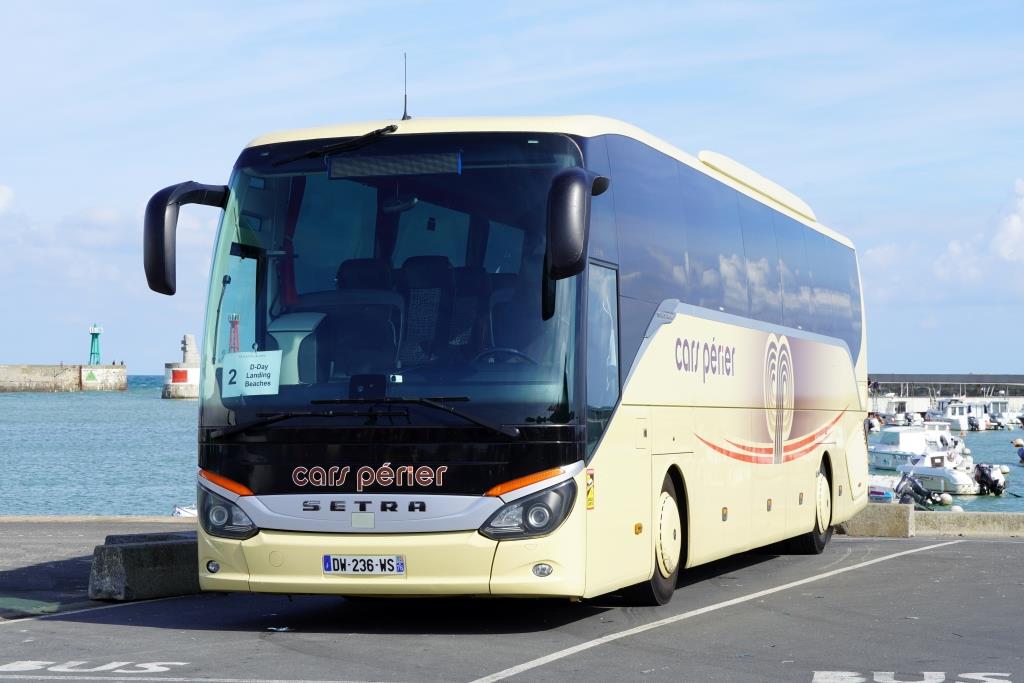 Setra S 516 HD/2  Périer , Port-en-Bessin/Frankreich August 2022