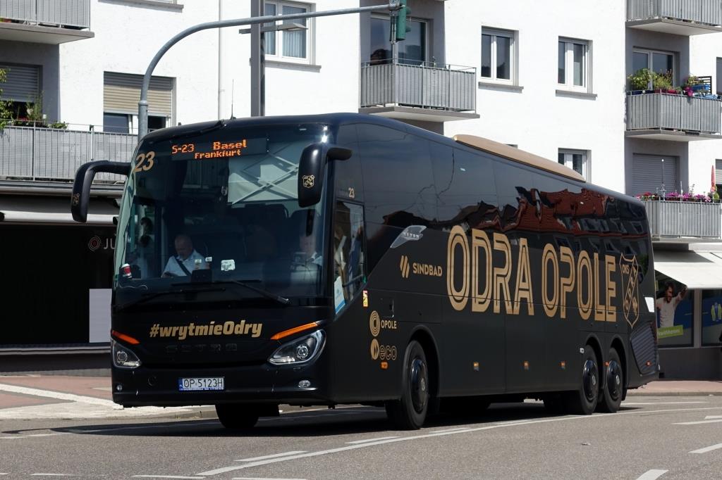 Setra S 517 HD  Sindbad - Mannschaftsbus Odra Opole , Rastatt Juni 2022 