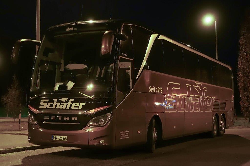 Setra S 517 HDH  Schäfer , Raststätte A6 bei Nürnberg Dezember 2019