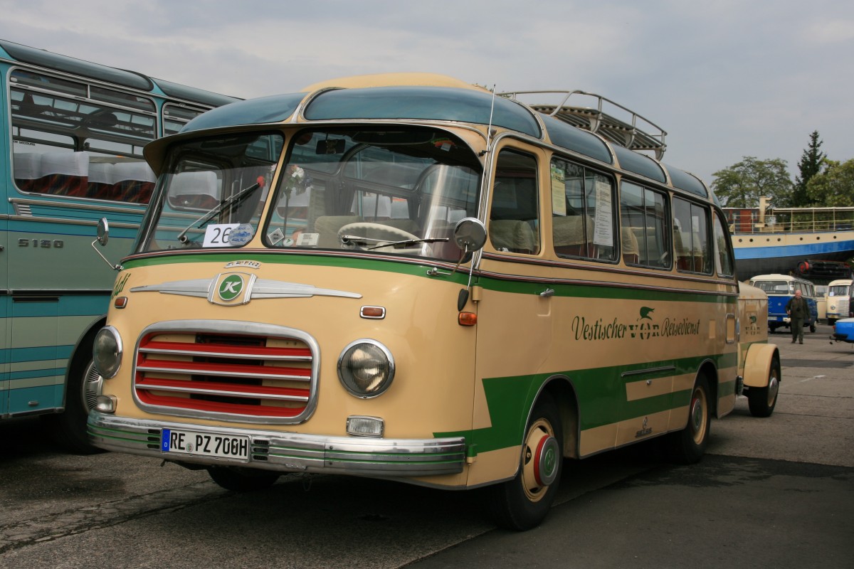Setra S 6 Bj. 1958  Vestischer Reisedienst , 4. Europatreffen historischer Omnibusse, Speyer 26.04.2014