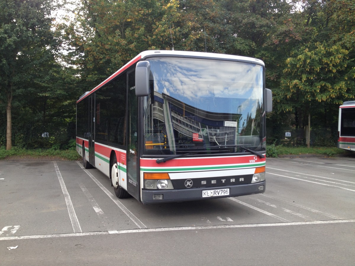 Setra S315 NF von Saar-Pfalz-Bus (KL-RV 802). Baujahr 2000, aufgenommen am 17.09.2014 auf dem Betriebshof der WNS in Kaiserslautern.