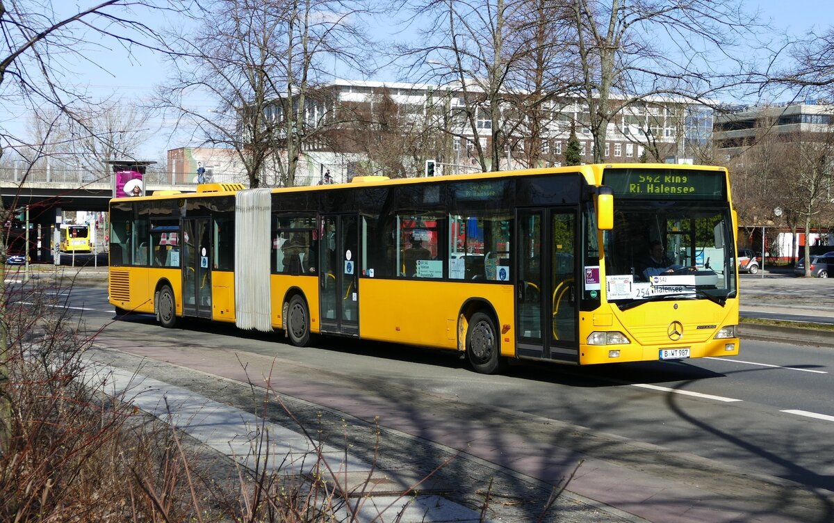 SEV Ersatzverkehr der S Bahn Berlin- Mercedes-Benz O530 Citaro G [987] von Wörlitz Tourist GmbH- (ex. Regensburg). Berlin, bereits im März 2021. (re-upload)
