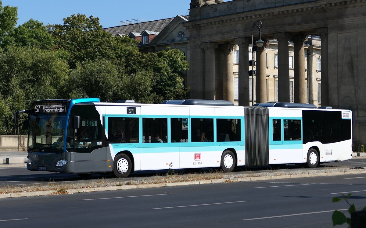 SEV der S-Bahn Berlin (S7), einem Mercedes-Benz Citaro C2 G von SLK-Reisen. Berlin im August 2024.
