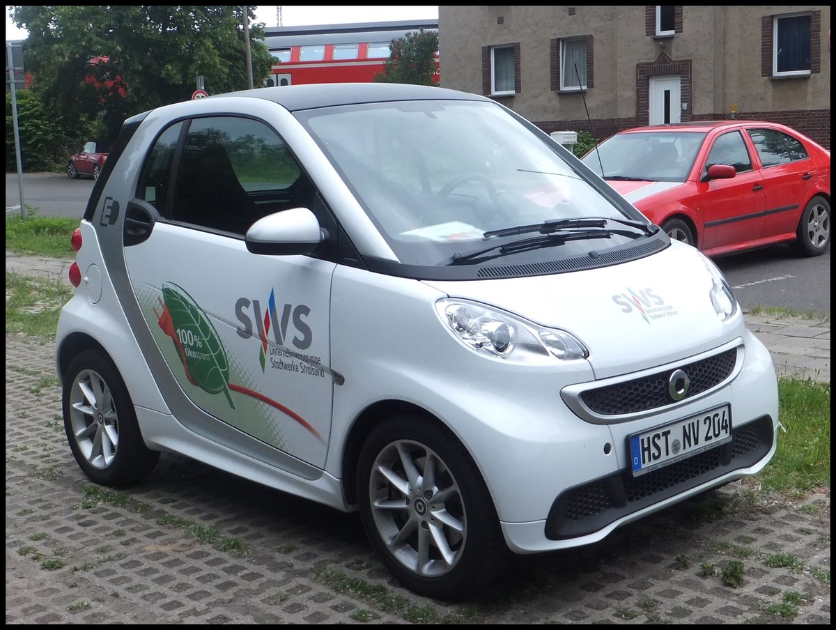 Smart Service-Fahrzeug der Stadtwerke Stralsund in Stralsund am 10.06.2014