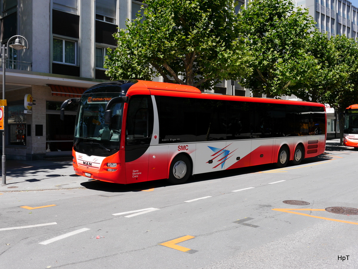 SMC - MAN Lion`s Regio  Nr.28  VS 98328 in Sierre am 16.07.2016